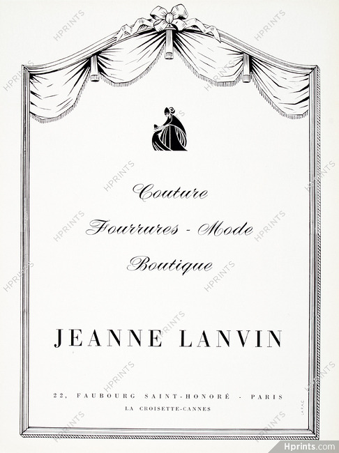Jeanne Lanvin 1966