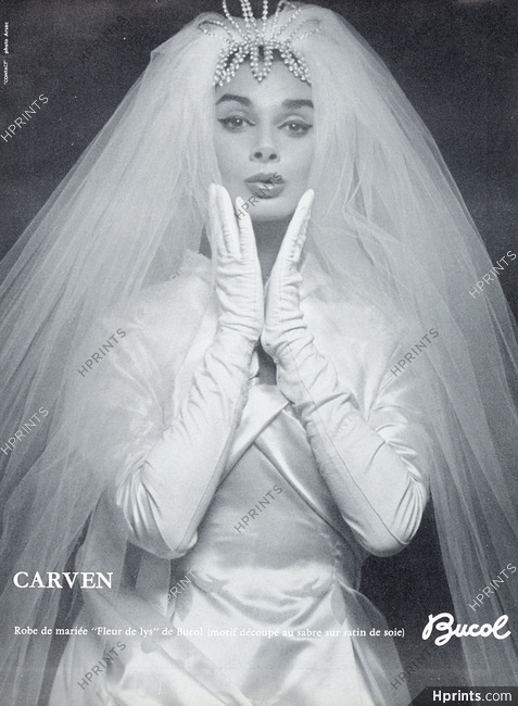 Carven 1958 Wedding Dress, Bucol, Photo Arsac