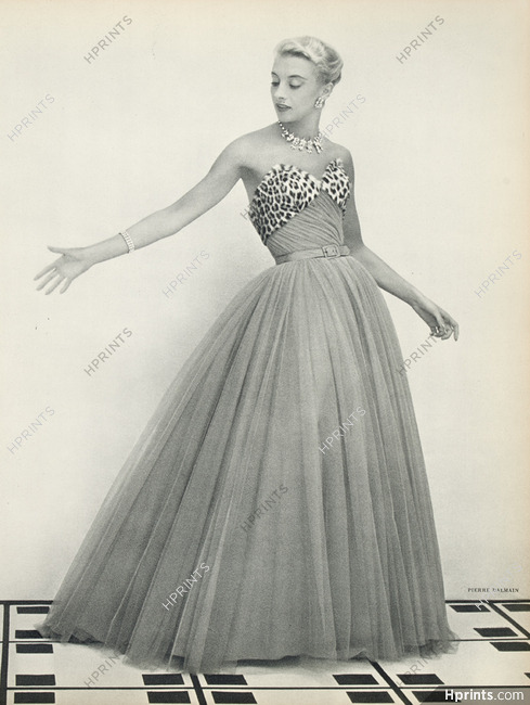 Pierre Balmain 1953 Evening Dress