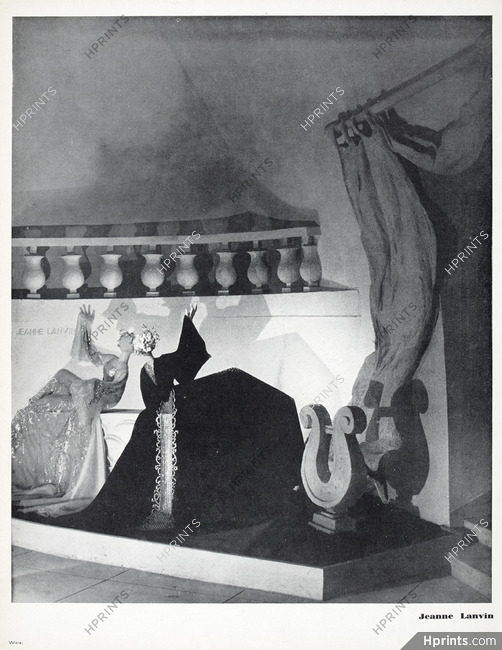 Jeanne Lanvin 1937 Siégel (Mannequins de Robert Couturier) Pavillon de l'Élégance, Evening Gowns, Photo Wols