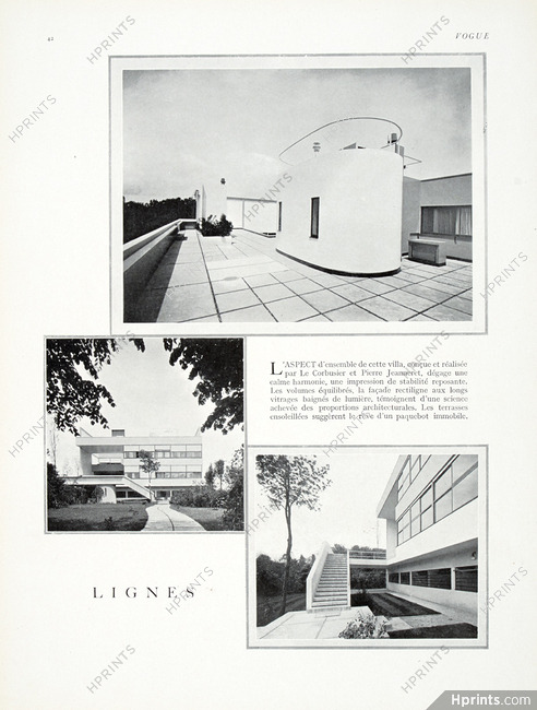 Le Corbusier, Pierre Jeanneret 1928 Villa, Architecture Moderne