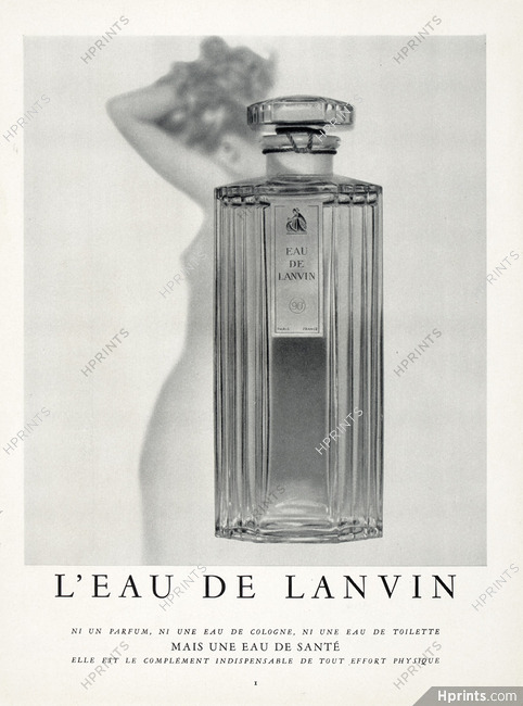 Lanvin (Perfumes) 1950 Eau de Lanvin, Photo Chevalier