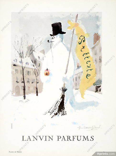 Lanvin (Perfumes) 1955 Snowman, Guillaume Gillet, Prétexte