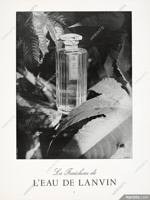Lanvin (Perfumes) 1945 Eau de Lanvin, Photo Ostier