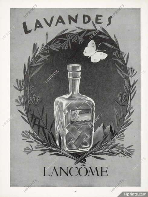 Lancôme 1952 Lavandes, E-M. Pérot