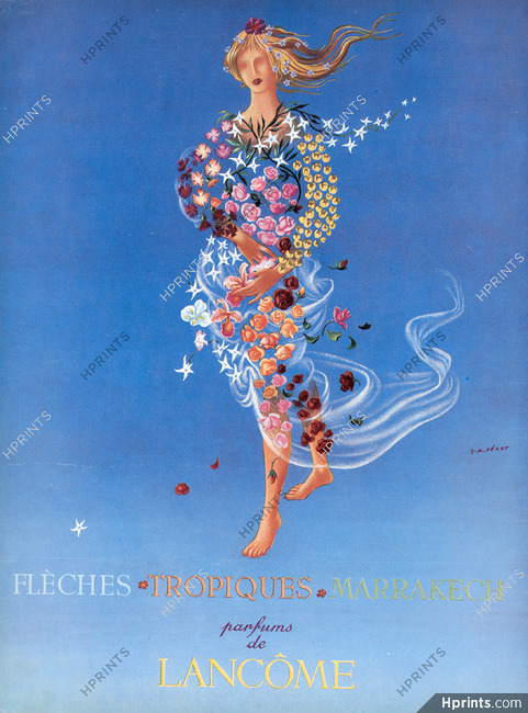 Lancôme (Perfumes) 1949 Flèches, Tropiques, Marrakech, E-M. Pérot