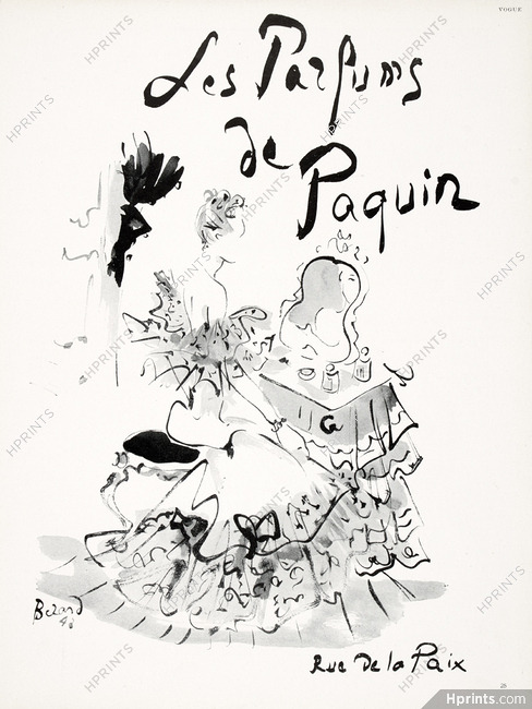 Les Parfums de Paquin 1948 "Rue de la Paix" Christian Bérard