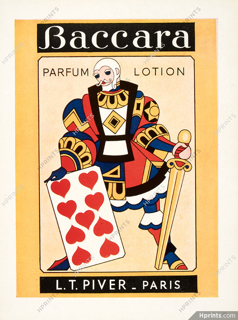 Piver L.T. (Perfumes) 1947 Baccara Playing Cards