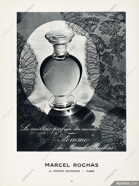 Marcel Rochas (Perfumes) 1950 Femme