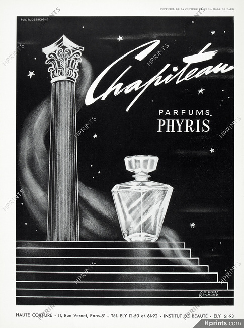 Parfums Phyris 1954 Chapiteau, Suzanne Reymond