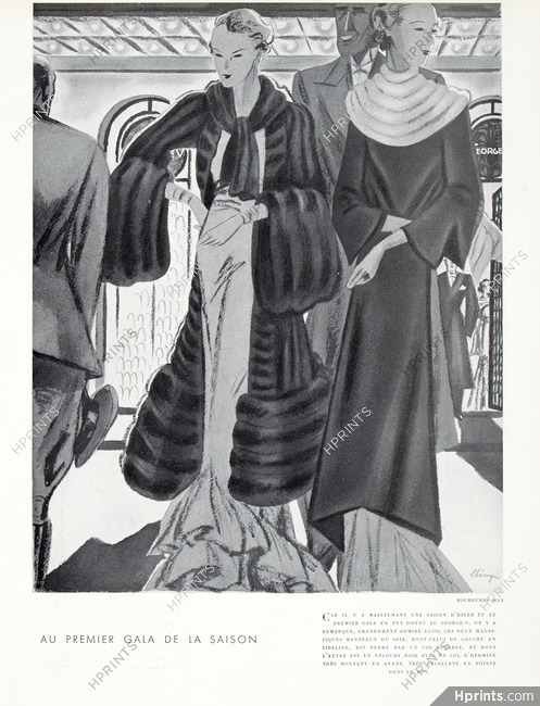 Fourrures Max 1933 Fur Coat, Léon Bénigni, Hotel George V