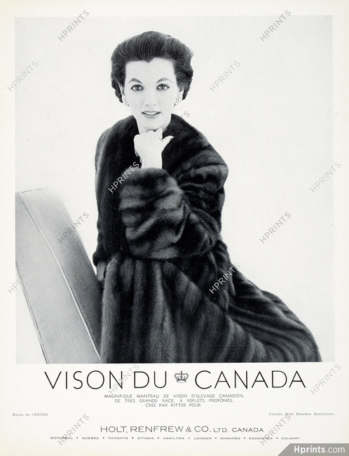 Holt, Renfrew & Co 1953 Vison du Canada, Cartier