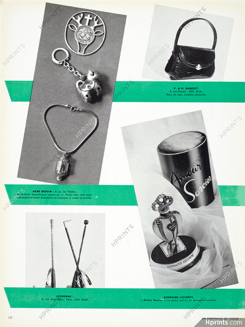 René Boivin 1951 Porte-billet, Porte-clefs, Bracelet or
