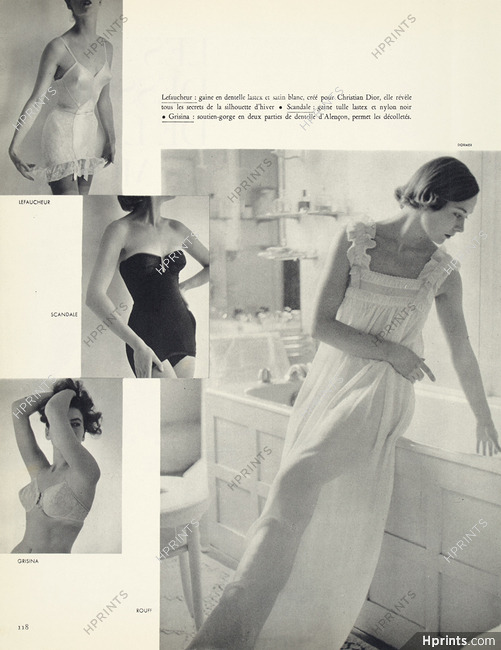 1951 AD JANTZEN Nylon Girdles, Panty Girdles & Bras pinups by Pete
