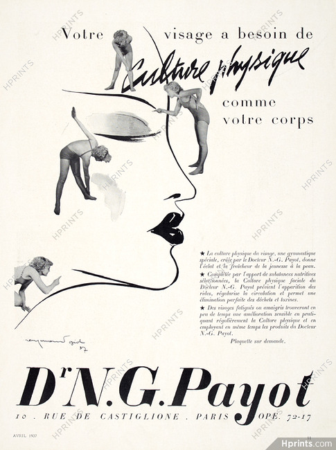 Payot (Cosmetics) 1938 Raymond Gid
