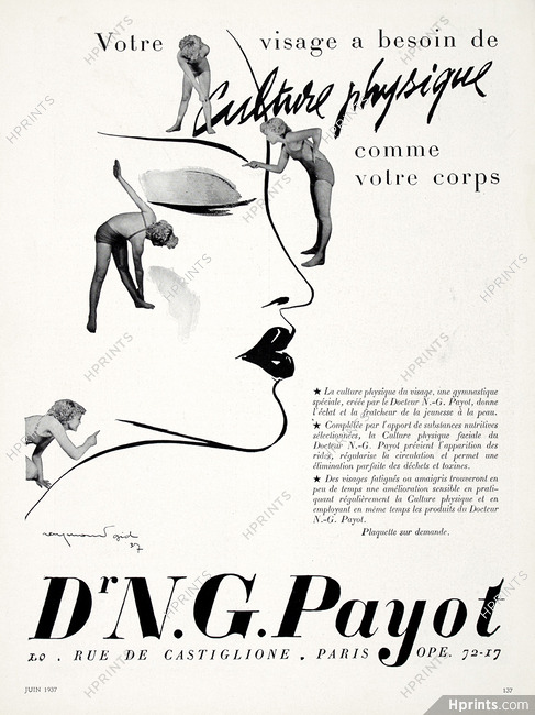 Payot (Cosmetics) 1938 Raymond Gid