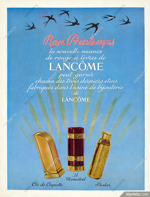 Lancôme (Cosmetics) 1951 Rose Printemps, Lipstick