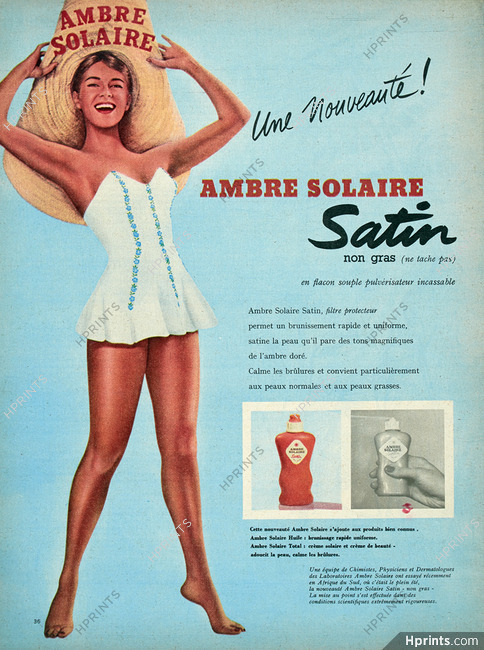 Ambre Solaire 1956 Swimwear