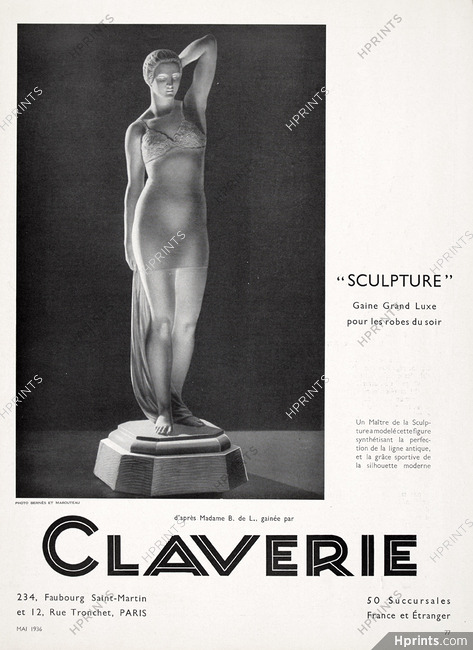Claverie 1936 Sculpture, Photo Bernès et Marouteau