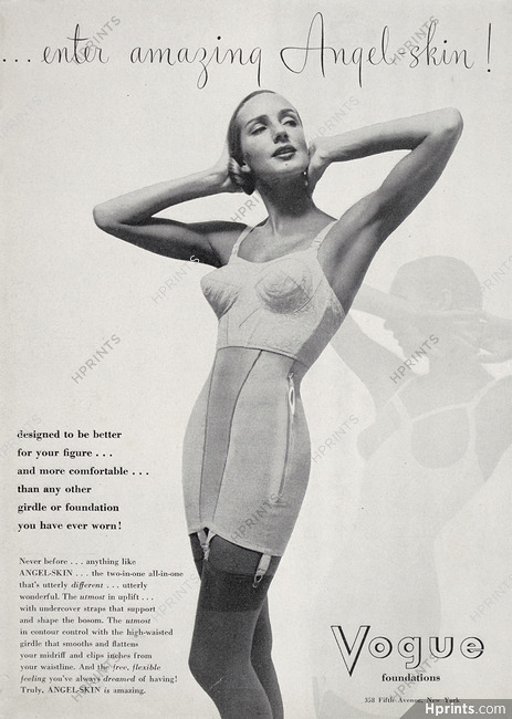 Vogue Foundations (Lingerie) 1947 circa, Angel-Skin, Girdle
