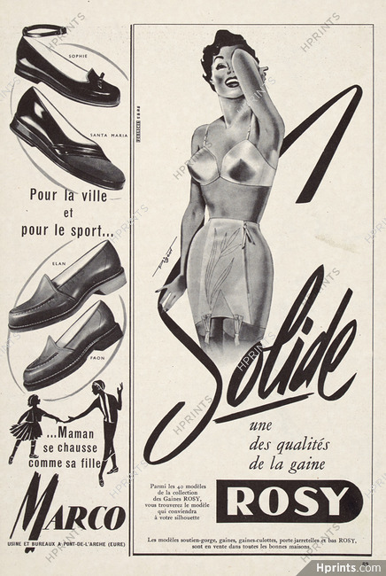 Rosy (Lingerie) 1954 Solide, Pigeot