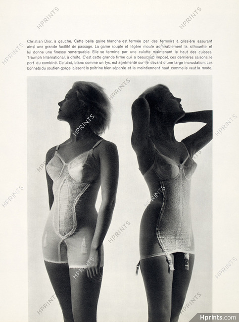 Étude sur la Gaine, 1962 - Gaine-Combiné, Christian Dior, Triumph