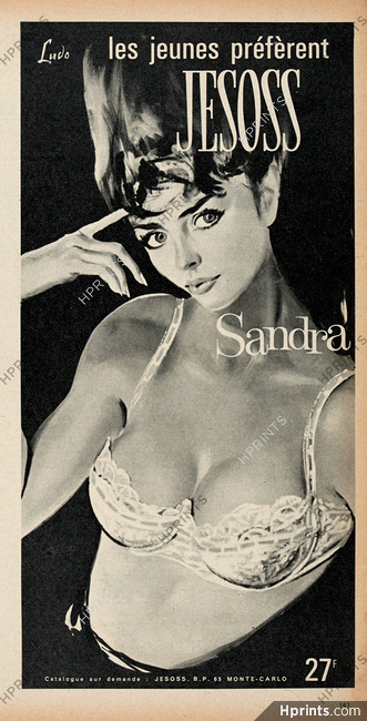 Jesoss (Lingerie) 1963 Sandra Bra, Pin-up, Ludo