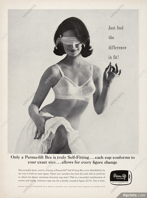1948 Ad Vintage Sexy Perma-lift Bra Cone Brassiere Underwear