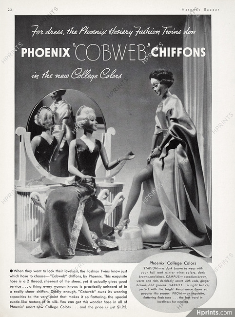 Phoenix (Hosiery) 1935 Cobweb, Stockings, Dolls