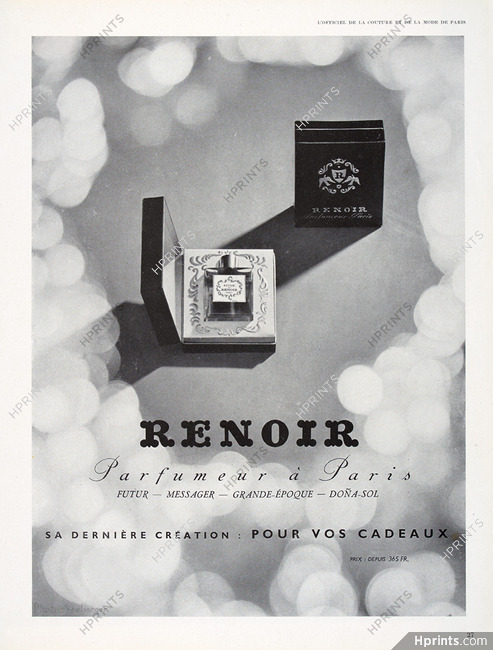Renoir (Perfumes) 1949 Futur, Photo Seeberger