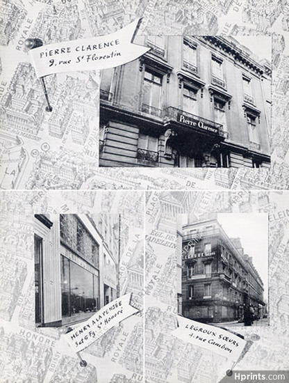 Pierre Clarence, Henry a la Pensée, Legroux Soeurs 1948 Stores