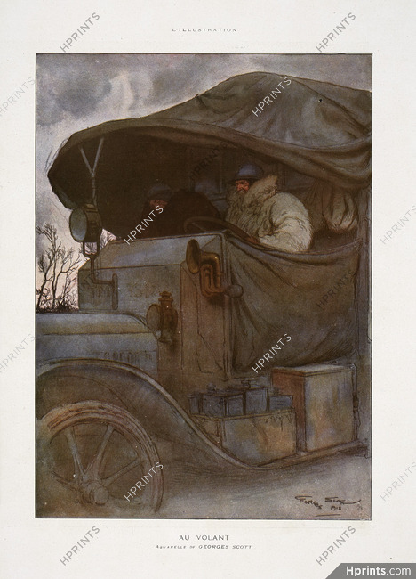 Georges Scott 1919 L'Automobile pendant la Guerre, Car, World War I