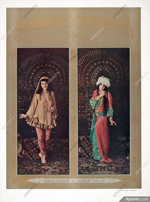 Armène Ohanian, La Danseuse Persane 1914 Oriental Dancer, Photo Desboutin