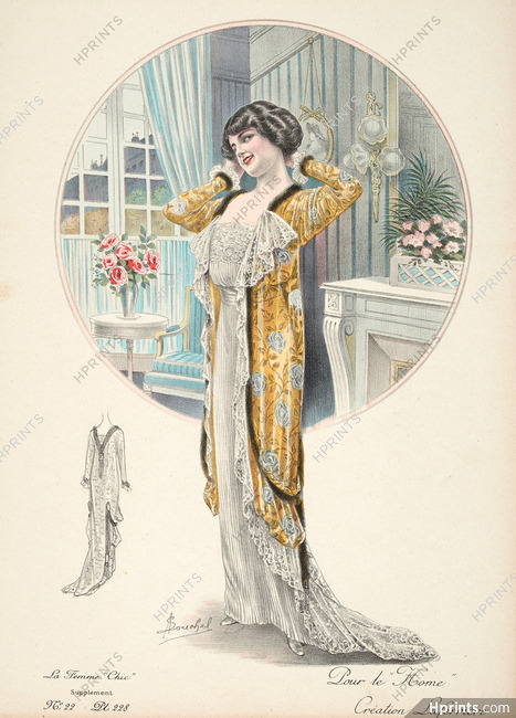Laferrière 1912 La Femme Chic N°22, Plate 228, A. Louchel