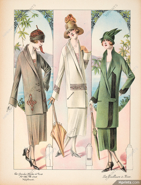 Les Grandes Modes de Paris 1925 Les tailleurs à Nice