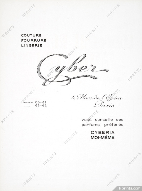 Cyber (Couture) 1925 Label