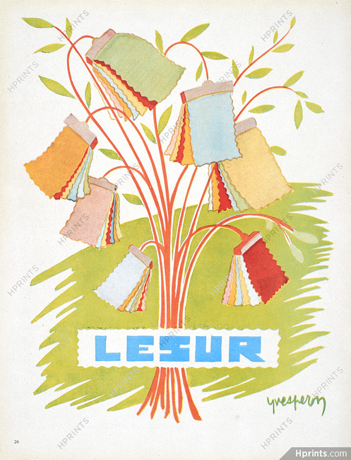 Lesur (Fabric) 1947 Yves Peron