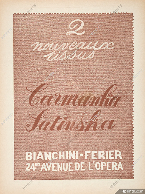 Bianchini Férier 1927 Carmanka, Satinska