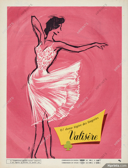 Valisère (Lingerie) 1955 Pierre Couronne, Nightgown