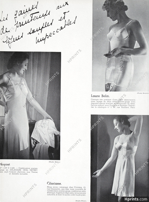 Laure Belin, Neyret, Gloriane 1937 Nightdress, Photos Elvar. & Deutsch