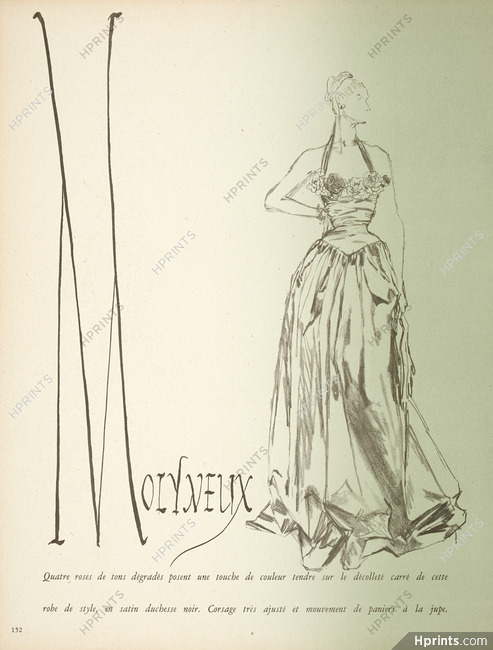Molyneux 1947 Evening Dress, Haramboure