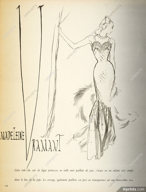 Madeleine Vramant 1947 Evening Gown, Guy Maynard