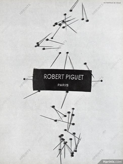 Robert Piguet 1950 Ribbon brand Label, Photo Rutledge