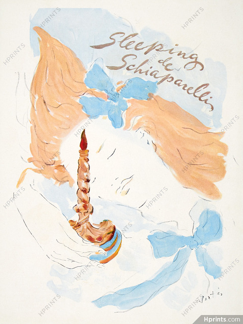 Schiaparelli (Perfumes) 1941 Sleeping, Marcel Vertes