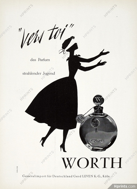 Worth (Perfumes) 1960 Vers toi (German version)