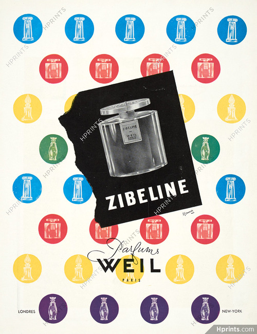 Weil (Perfumes) 1948 Zibeline
