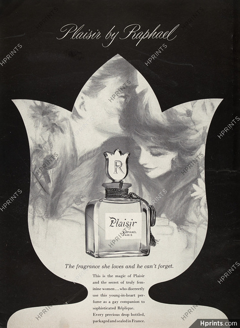 Raphaël (Perfumes) 1960 Plaisir
