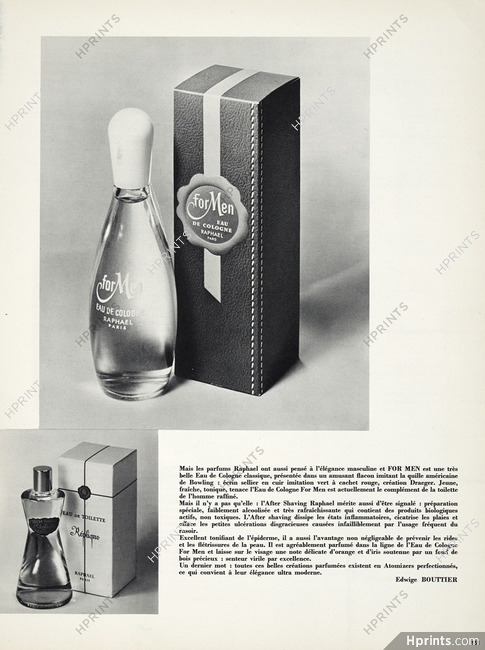 Les grandes créations de Raphaël, 1963 - Perfumes For Men,