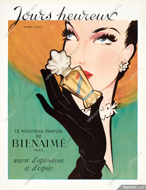 Bienaimé (Perfumes) 1949 Happy Days, Jours Heureux