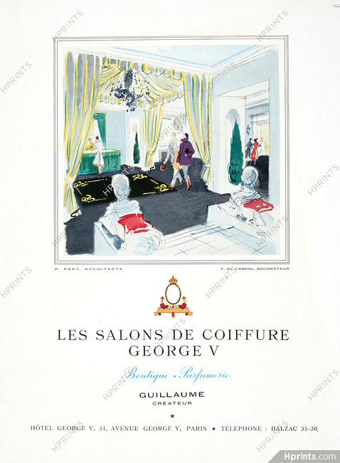 Guillaume (Hairstyle) 1953 Les Salons de Coiffure George V, R. Part